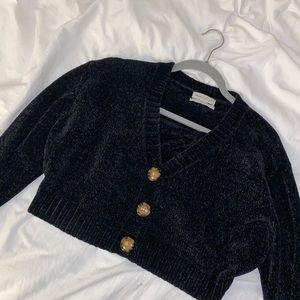 Urban Outfitters Black Crop Cardigan Size S